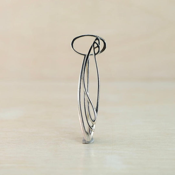 Vintage Charles Rennie Mackintosh Style Brooch in Sterling Silver.