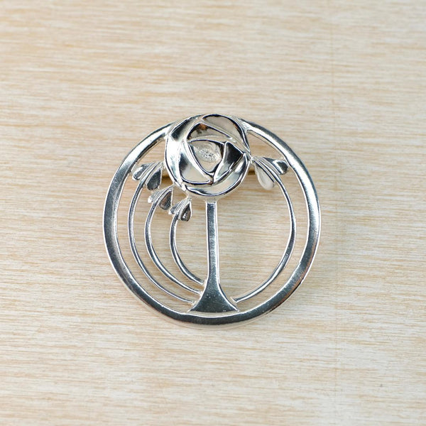 Vintage Sterling Silver Brooch by Wallis Hunter.