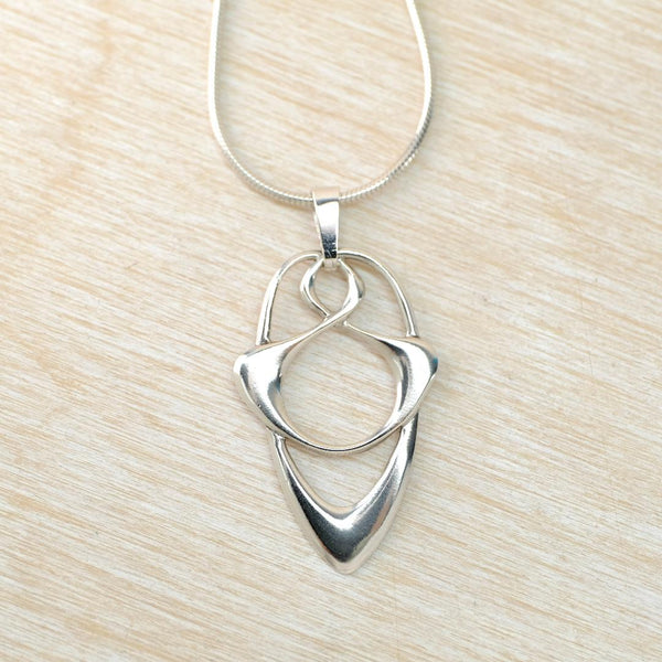 Vintage Silver Pendant in The Art Nouveau Style