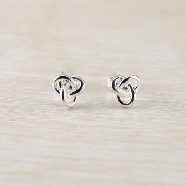 Celtic Design Sterling Silver Stud Earrings by JB Designs.