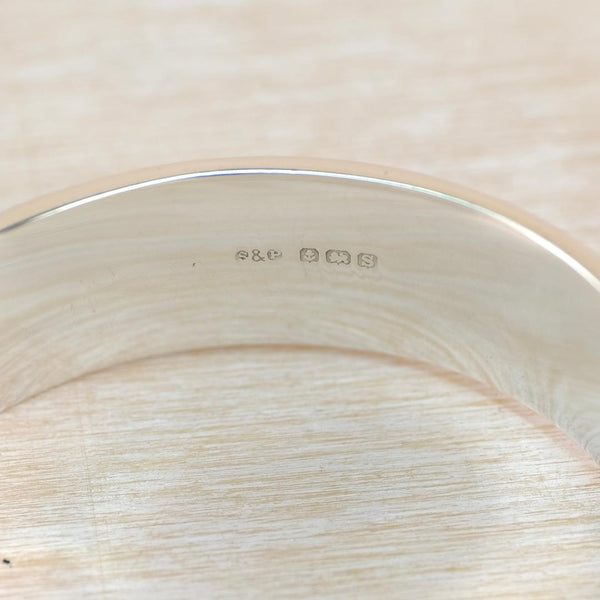 Vintage Sterling Silver Bangle Bracelet, Hallmarked in Birmingham 1942.