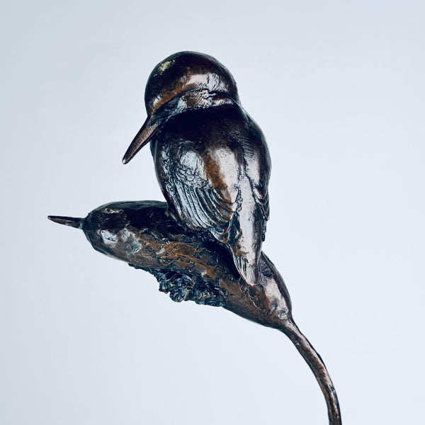 Limited Edition Bronze Kingfisher by Michael Simpson.