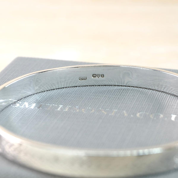 Antique Silver Bangle Bracelet by Charles Horner, Hallmarked in Chester 1925.