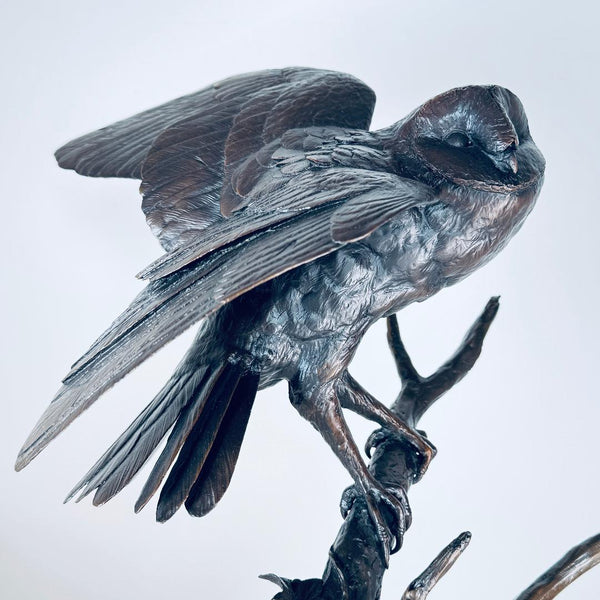 Large Limited Edition Bronze Sculpture by Michael Simpson "Clear Moon".