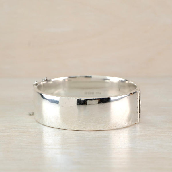 Vintage Sterling Silver Bangle Bracelet, Hallmarked in Birmingham 1942.