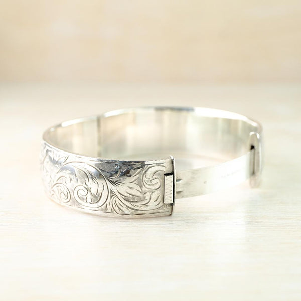 Sterling Silver Bangle Bracelet, Hallmarked in Birmingham 1963.