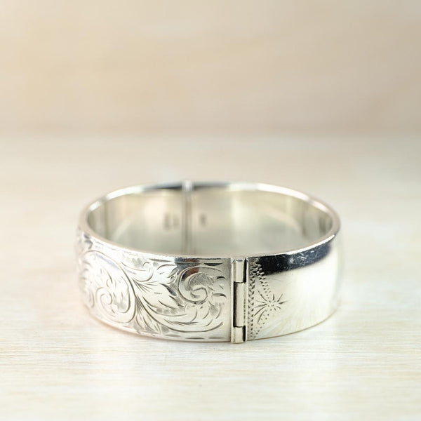 Sterling Silver Bangle Bracelet, Hallmarked in Birmingham 1963.