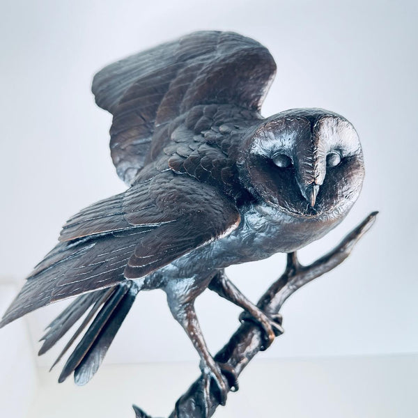Large Limited Edition Bronze Sculpture by Michael Simpson "Clear Moon".