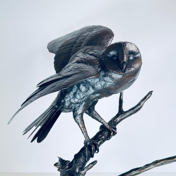 Large Limited Edition Bronze Sculpture by Michael Simpson "Clear Moon".