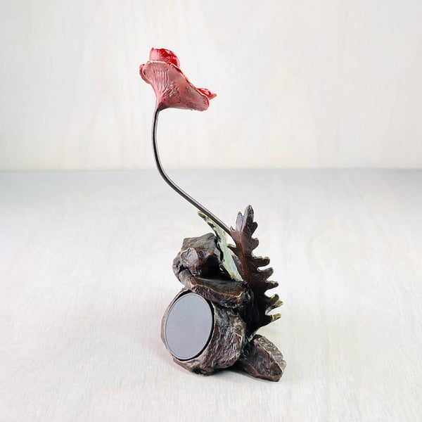 Limited Edition Bronze Poppy by Keith Sherwin