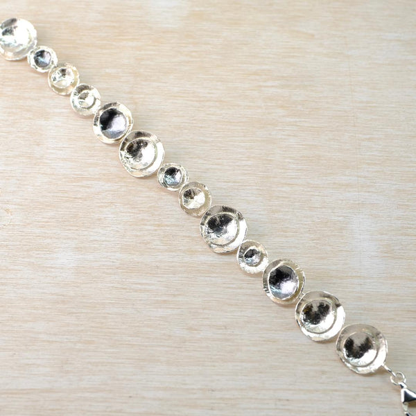 Two Colour Sterling Silver Linked Bracelet by JB Designs.