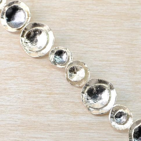 Two Colour Sterling Silver Linked Bracelet by JB Designs.