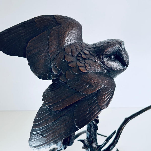 Large Limited Edition Bronze Sculpture by Michael Simpson "Clear Moon".