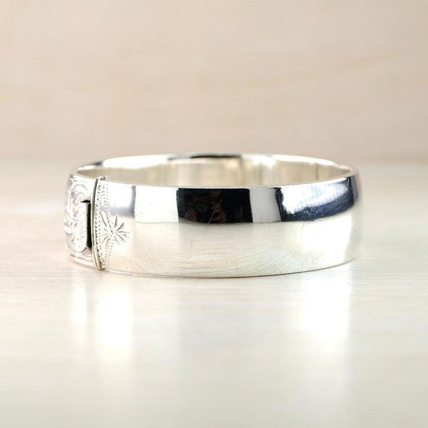 Sterling Silver Bangle Bracelet, Hallmarked in Birmingham 1963.