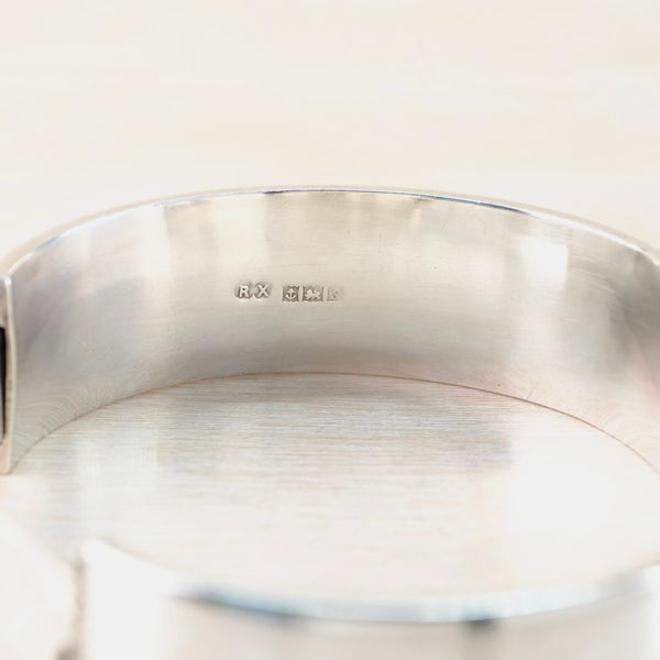 Vintage Silver Bangle Bracelet, Hallmarked Birmingham 1967.