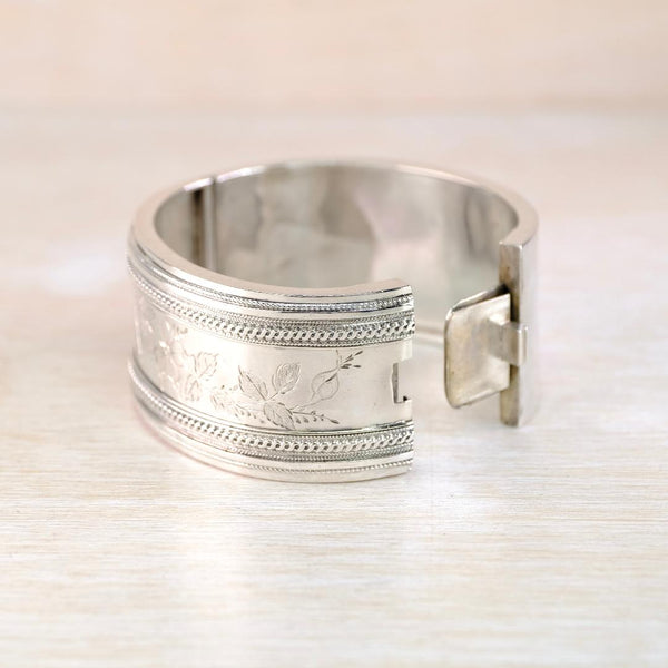 Victorian Engraved Bangle Bracelet.