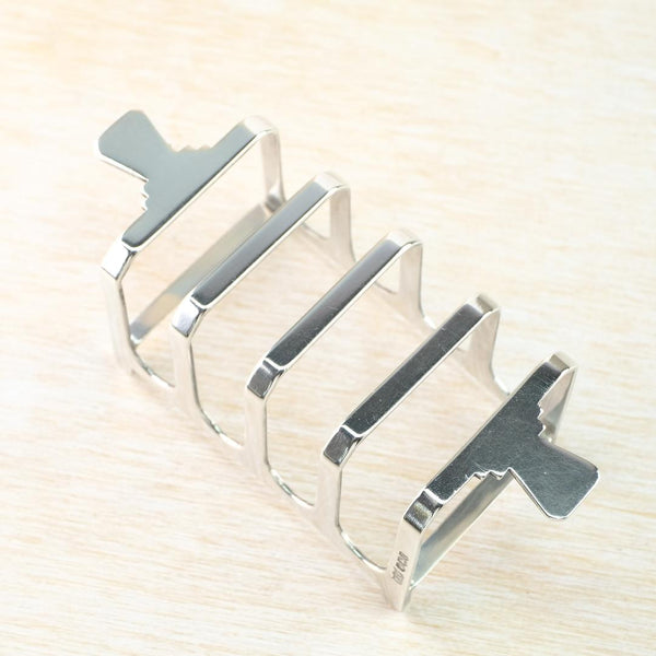 Vintage Mappin & Webb Sterling Silver Toast Rack, Hallmarked Sheffield 1945