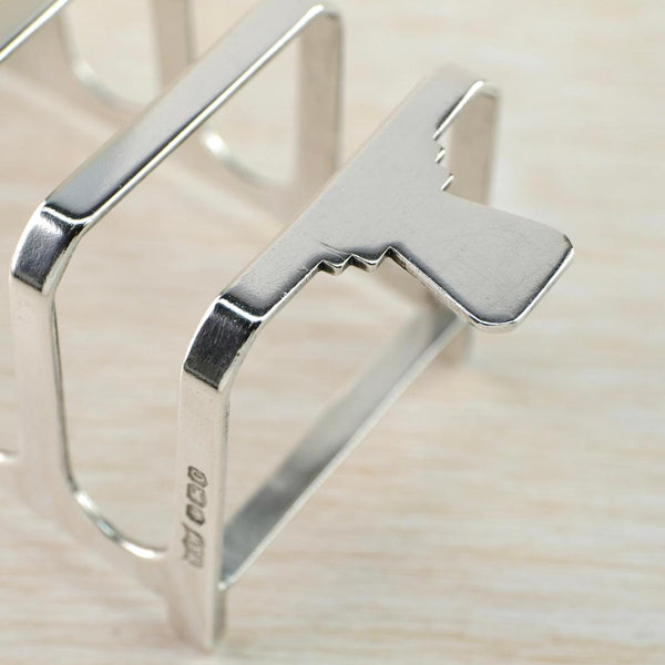 Vintage Mappin & Webb Sterling Silver Toast Rack, Hallmarked Sheffield 1945