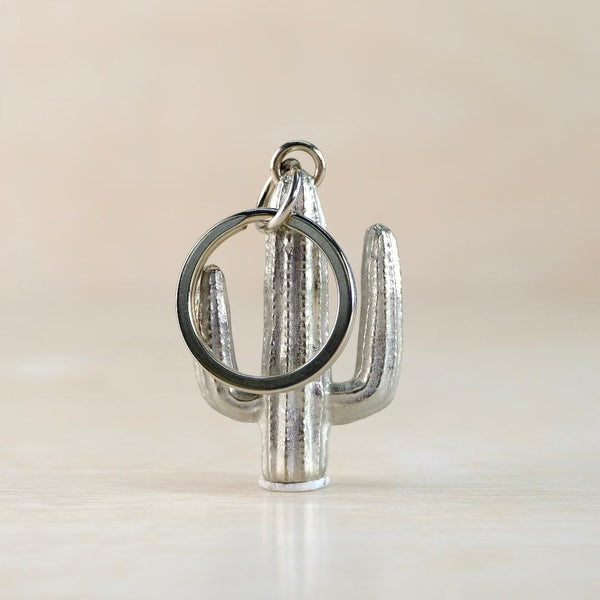 Pewter Cactus Key Ring.