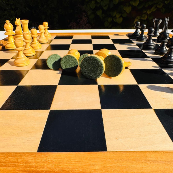 Wooden Chess Set and  Hand Crafted Board.