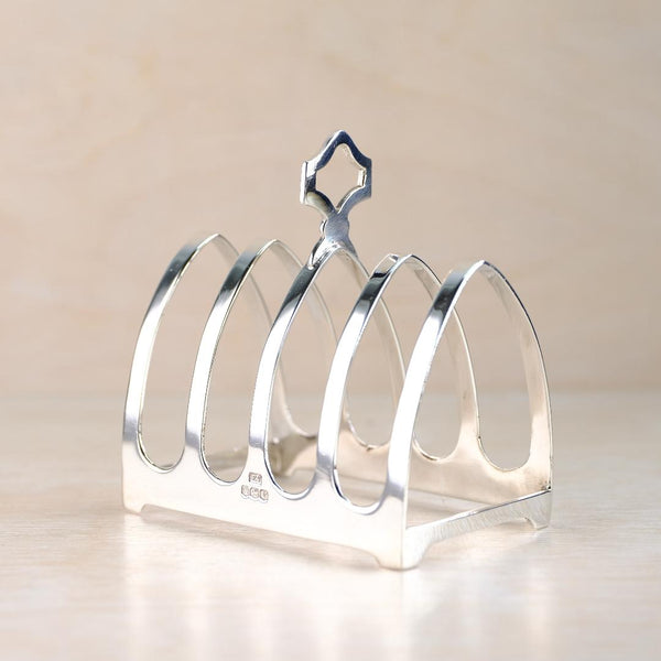 Vintage Sterling Silver Toast Rack, Hallmarked Sheffield 1938.