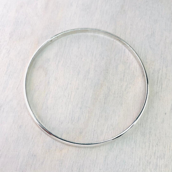 Delicate Sterling Silver Bangle Bracelet.