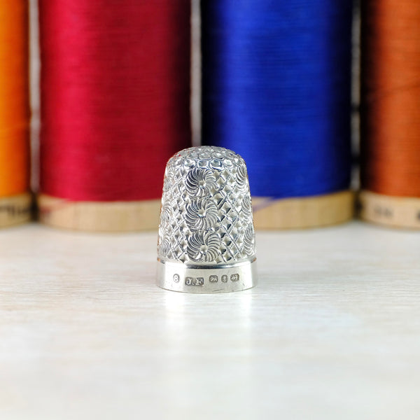 Antique Silver Thimble Hallmarked Birmingham, 1893.