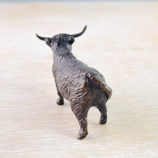 Bronze 'Highland Cow' Miniature Sculpture.