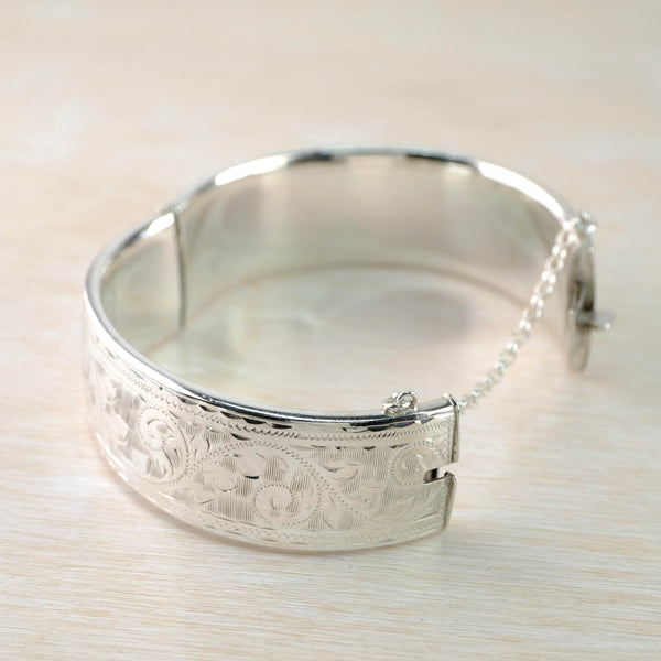 Vintage Sterling Silver Bangle Bracelet, Hallmarked Birmingham, 1959