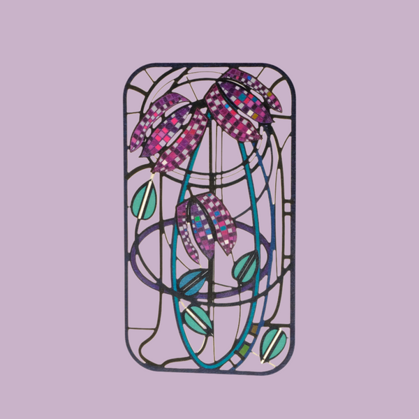 'Mackintosh Fritillaria' Laser Cut Blank Card