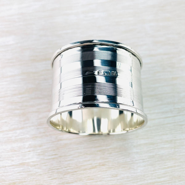 Antique Sterling Silver Napkin Ring, Hallmarked Birmingham, 1912