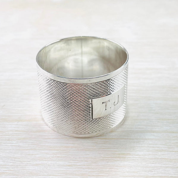 Vintage Sterling Silver Napkin Ring, Hallmarked Sheffield, 1935.