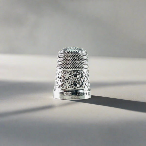 Antique Silver Thimble Hallmarked Chester, 1921