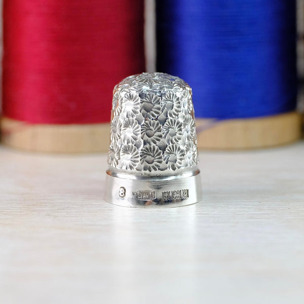 Vintage Silver Thimble Hallmarked Birmingham, 1963