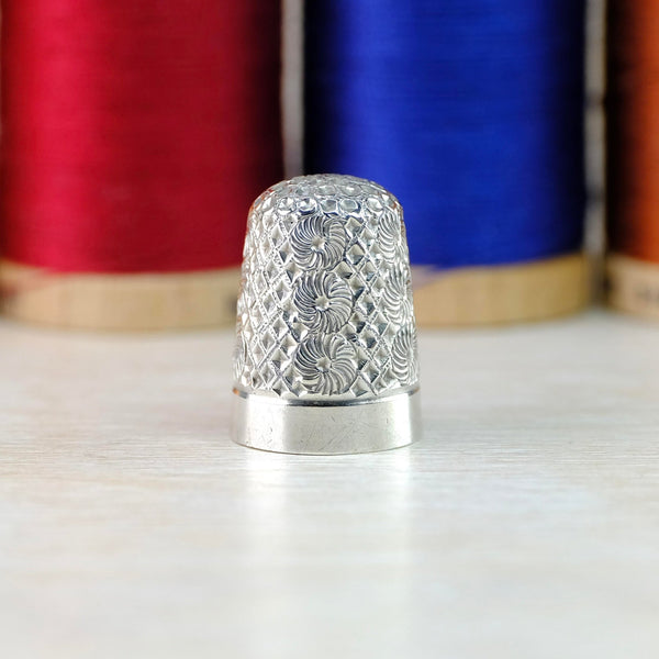 Antique Silver Thimble Hallmarked Birmingham, 1893.