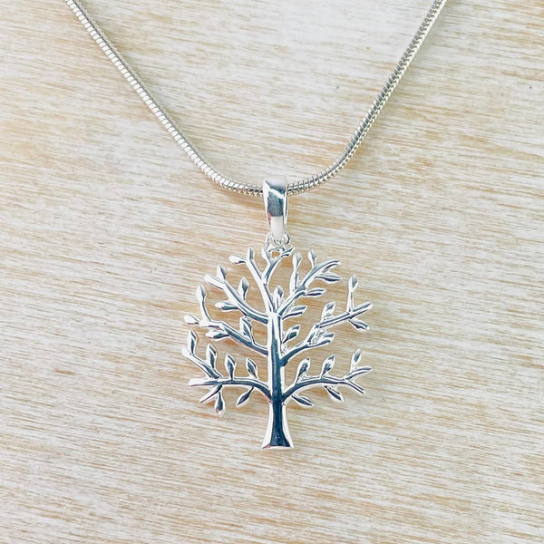 Sterling Silver Winter Tree Pendant.