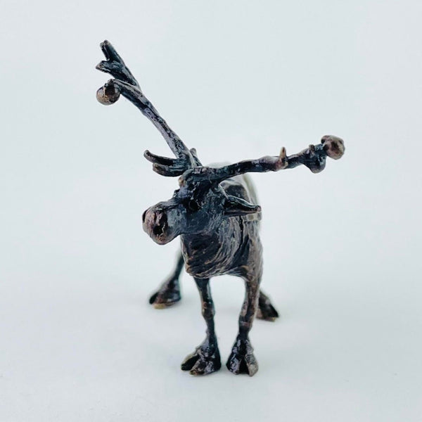Bronze 'Reindeer' Miniature Sculptures.