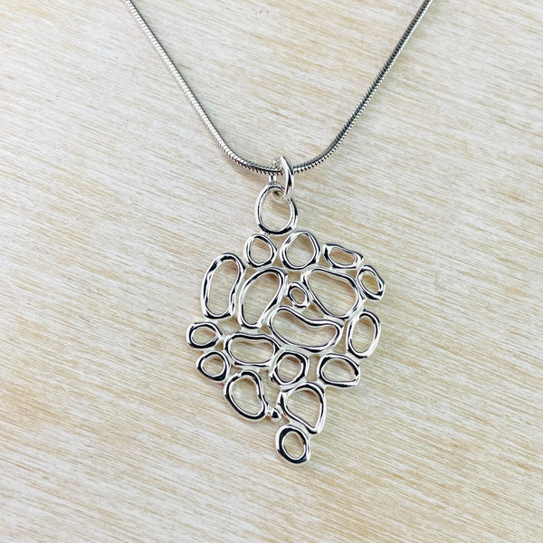 Sterling Silver Bubble Cluster Pendant by JB Designs.