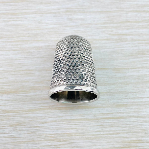 Antique Silver Thimble Hallmarked in Chester by Charles Horner in 1918
