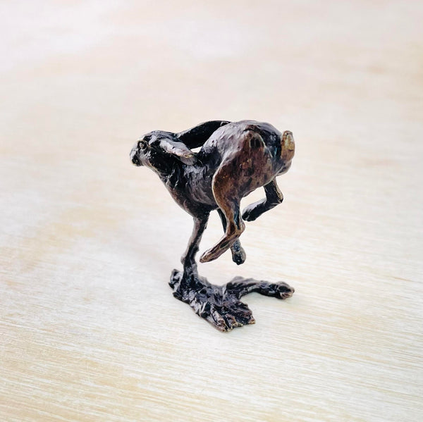 'Running Hare' Miniature Bronze.