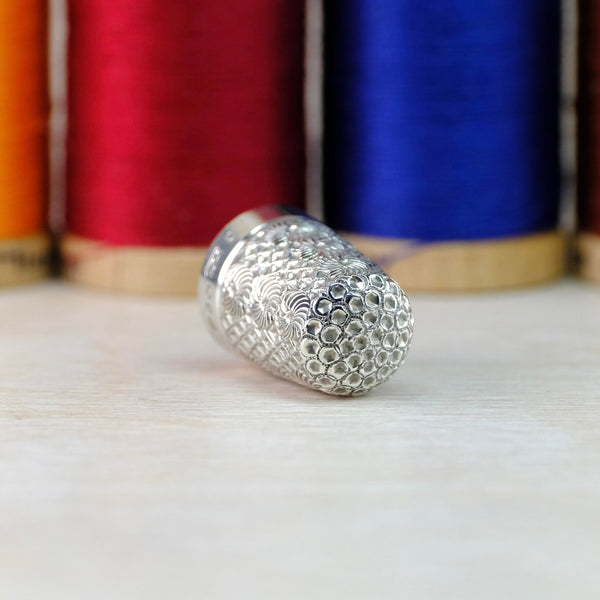 Antique Silver Thimble Hallmarked Birmingham, 1893.