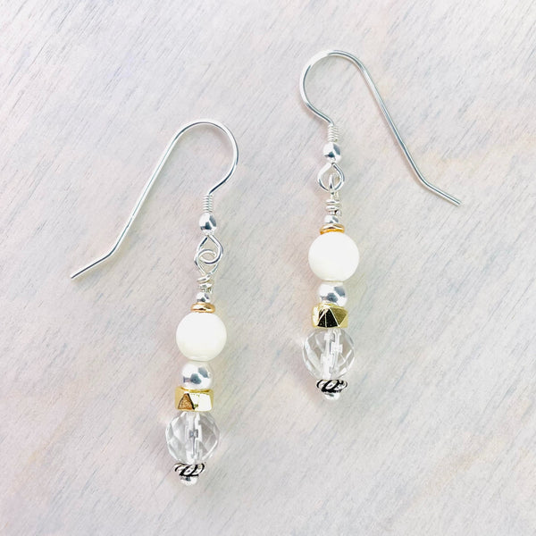 Vintage crystal on sale drop earrings