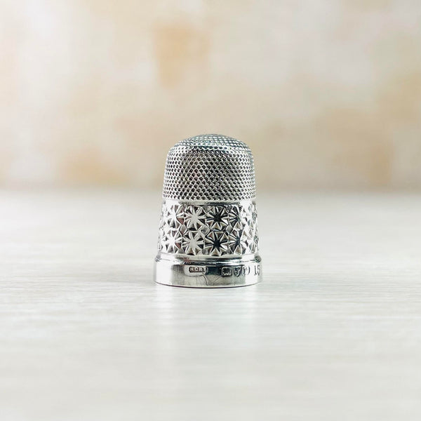 Antique Silver Thimble Hallmarked Chester, 1921