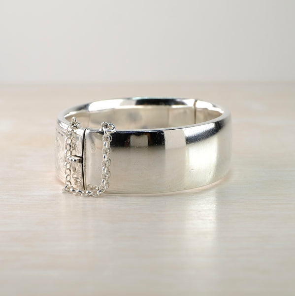 Vintage Sterling Silver Bangle Bracelet, Hallmarked Birmingham, 1959