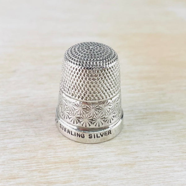 Vintage Silver Thimble Made in Newcastle upon Tyne.