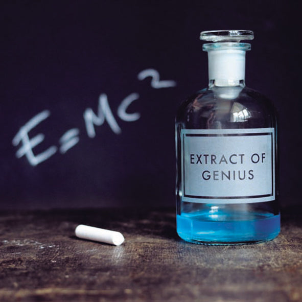 'Extract of Genius' Blank Greetings Card.
