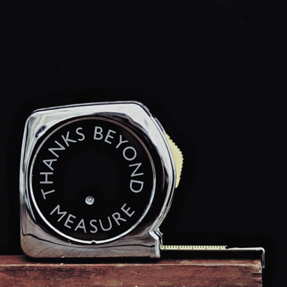 'Beyond Measure' Thank You Greetings Card.