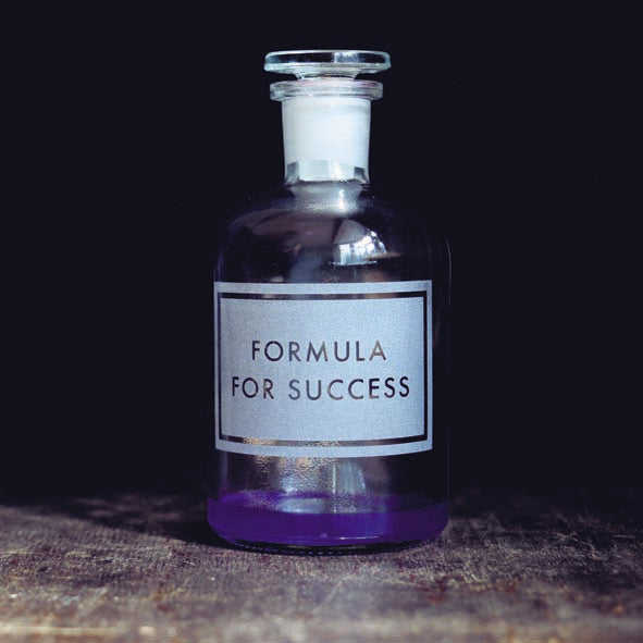 'Formula for Success' Blank Greetings Card.