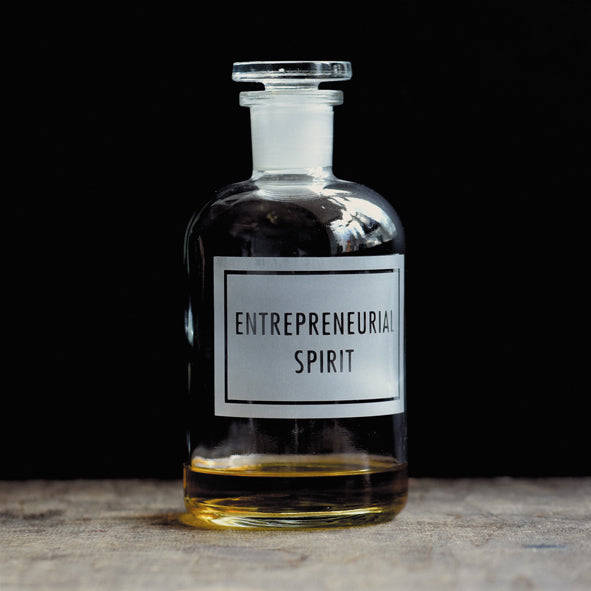 'Entrepreneurial Spirit ' Blank Greetings Card.