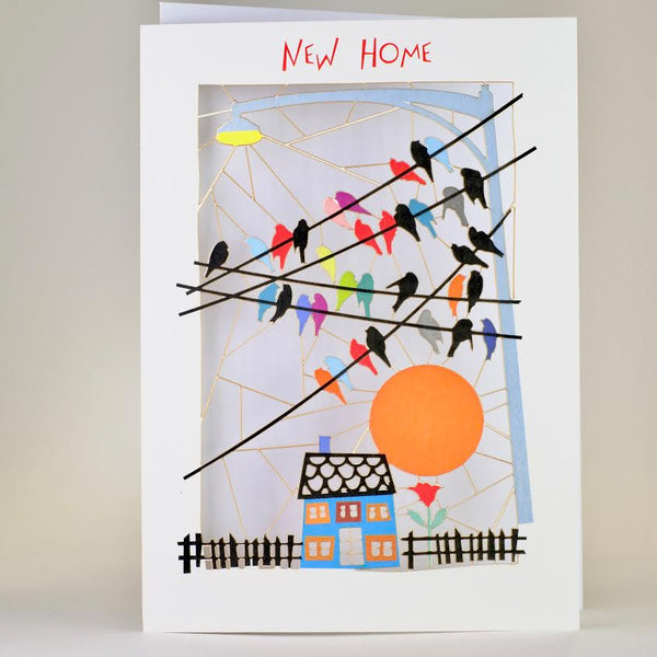 'New Home' Laser Cut Blank Card